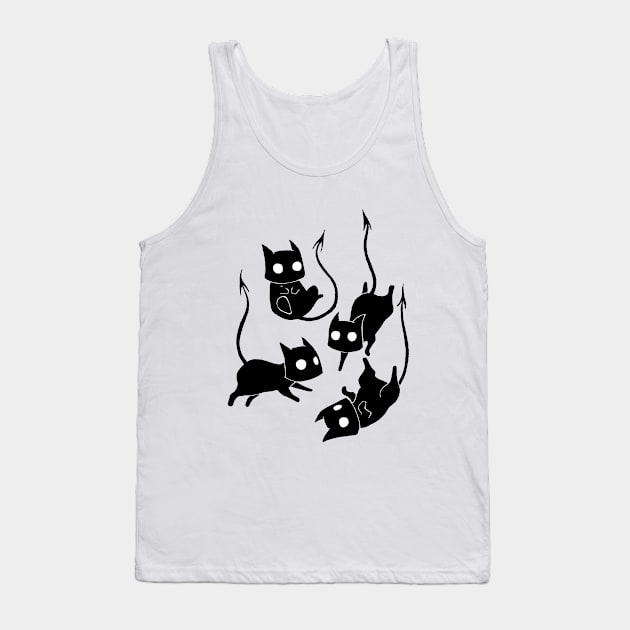 Demon Cats Tank Top by Behemot